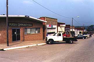 Main Street, Persia, Iowa.