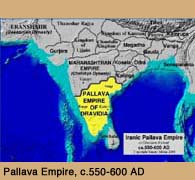 Map of the Iranic Pallava Empire by
 Samar Abbas