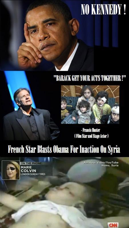 NO KENNEDY: French Star Blasts Obama for Inaction on Syria