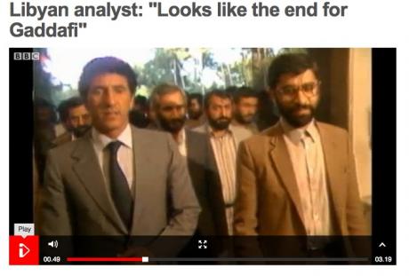BBC Report: Mir Hossein Moussavi next to Gaddafi's Defecting Sidekick ;0)