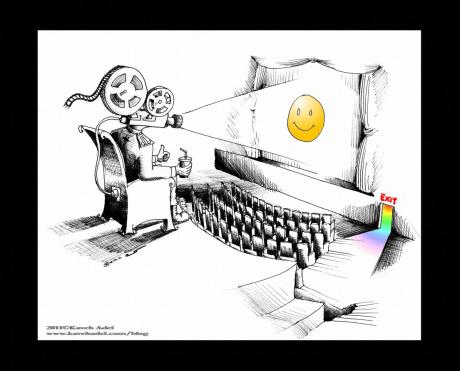 Political Cartoon: “Delusional Hypocrisy” by Cartoonist Kaveh Adel