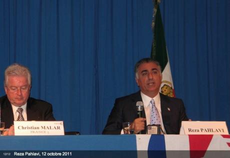 Crown Prince Reza Pahlavi at Paris' European American Chamber of Commerce