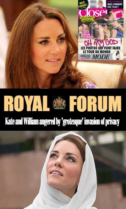 RED LINE: Touring 'Muslim' Asia Kate & William Angered at «Topless» Photos in French Press