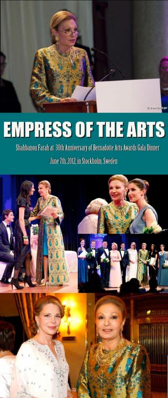 EMPRESS OF THE ARTS: Shahbanou Farah @ 30th Anniversary of Bernadotte Arts Awards