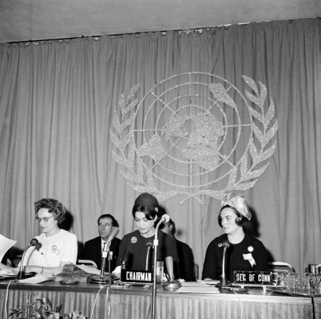 WOMEN RIGHTS: Princess Ashraf Chairman of Women Status Commission (1965)