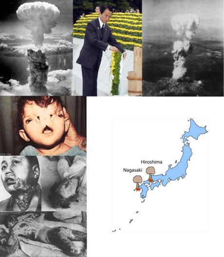 Atomic bombings of Hiroshima and Nagasaki (August 6, August 9, 1945)
