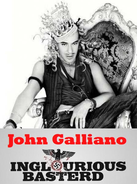 INGLORIOUS BASTERD: Fashion Designer John Galliano Sacked by Dior 