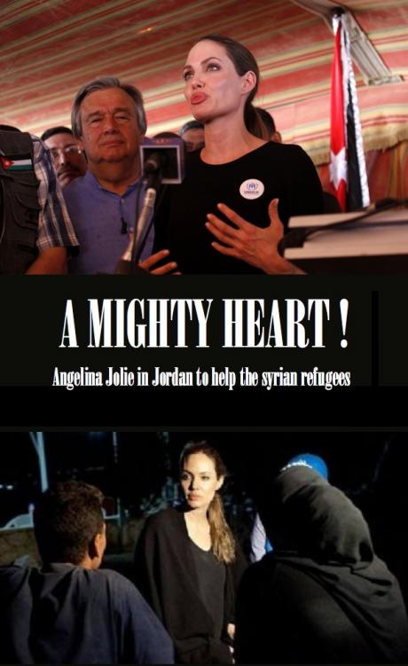 A MIGHTY HEART: Angelina Jolie in Jordan to help Syrian refugees 