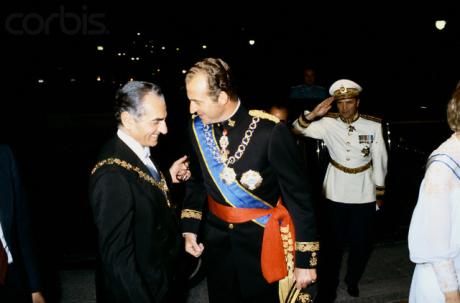 pictory: Shah and King Juan Carlos Share a Laugh, Tehran (1975)