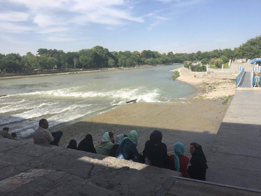 The Zayandeh Rud river in Isfahan. Photo by Fariba Amini