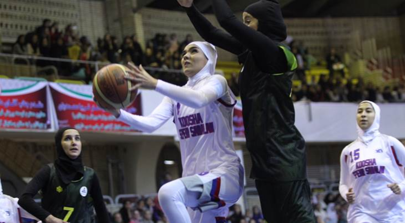 FIBA exhibition contest between Gaz and Koosha Sepehr in Tehran, Iran was the first time men could attend a match to watch women play in the Islamic Republic