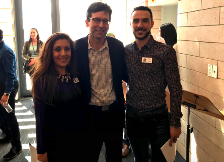 Cathia Geller (SISCA), WA State Attorney General Bob Ferguson, Danyal Lotfi (SISCA)