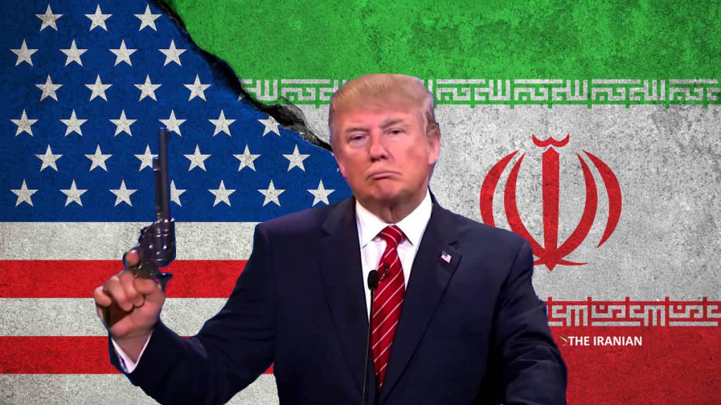 Trump Iran Barrel of a gun