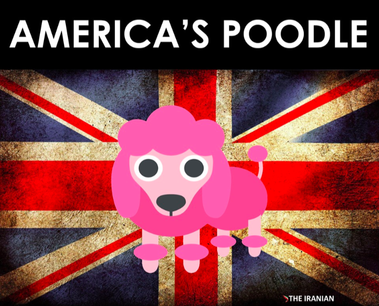 Britain / The UK is America's poodle, or lap dog if you will.