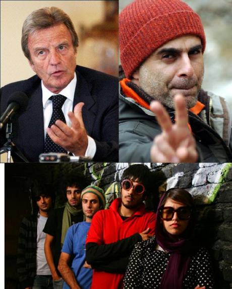 SOLIDARITY: French Foreign Minister Kouchner Visits Bahman Ghobadi Film Screening