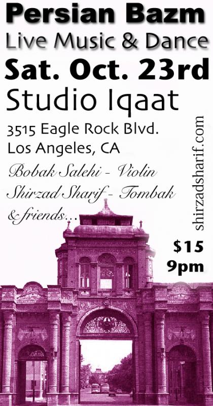 Persian Bazm - Iranian Dance & Music Party @ Studio Iqaat (Los Angeles)