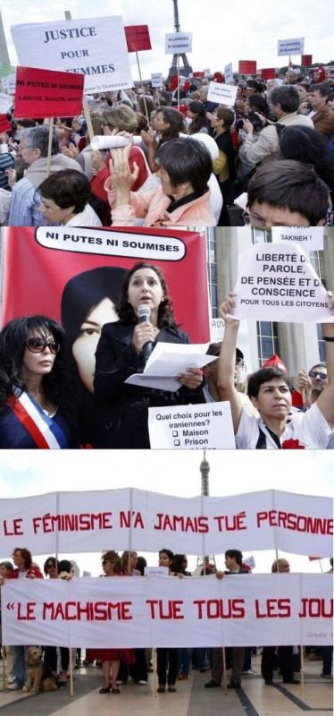 Protest For Sakineh Ashtiani in Paris (Videos)