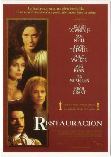 ROYALTY ON SCREEN: Robert Downey Jr. in "RESTORATION" (1995)