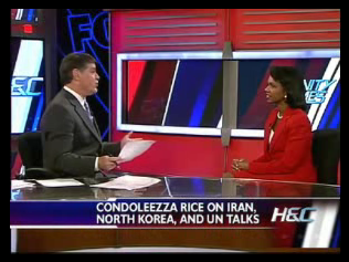 Condoleezza Rice on Iran, Israel, etc.