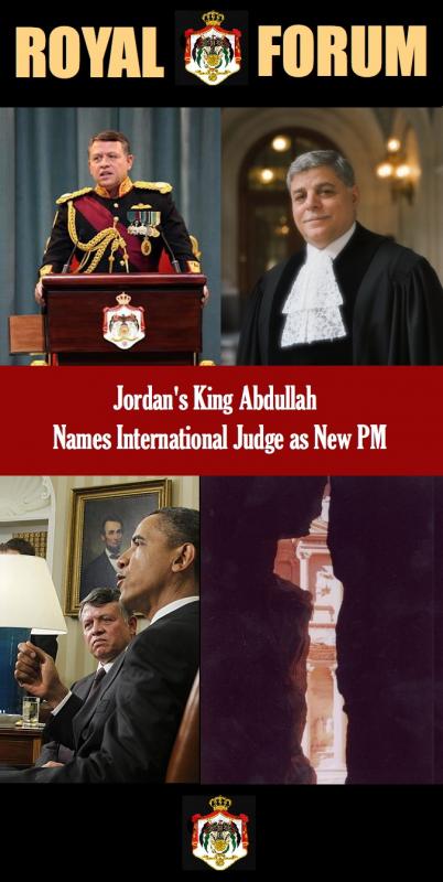 Jordan's King Abdullah II Names International Judge As New Prime Minister 