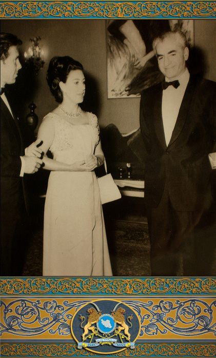 ROYALTY: Shah Greets Princess Margaret and Earl of Snowdon at Golestan Palace (1970's)