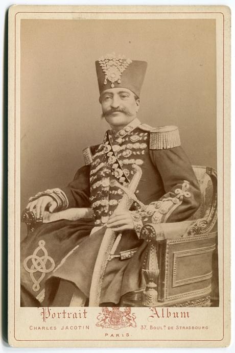 ROYALTY: Nasser al-Din Shah photographed In Full Regalia (mid 1800's)