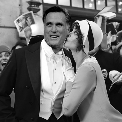 BETTER OFF MUTE: Mitt Romney as "The Artist" on The Chris Matthews Show ;0)