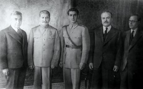 Photo Restoration: Shah, Stalin Molotov at Tehran Conference (1943)