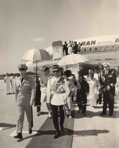 Shah and Shahbanou Arrive in Malaysia for State Visit (1968) 