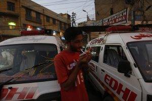 Karachi ambulance driver