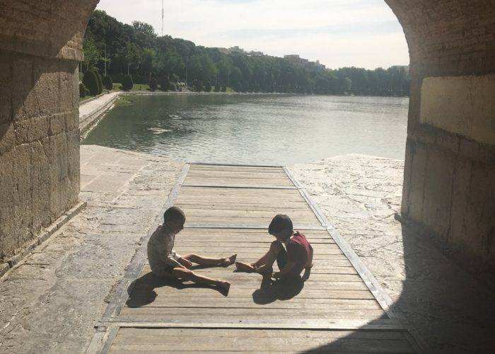 Kids playing in Isfahan